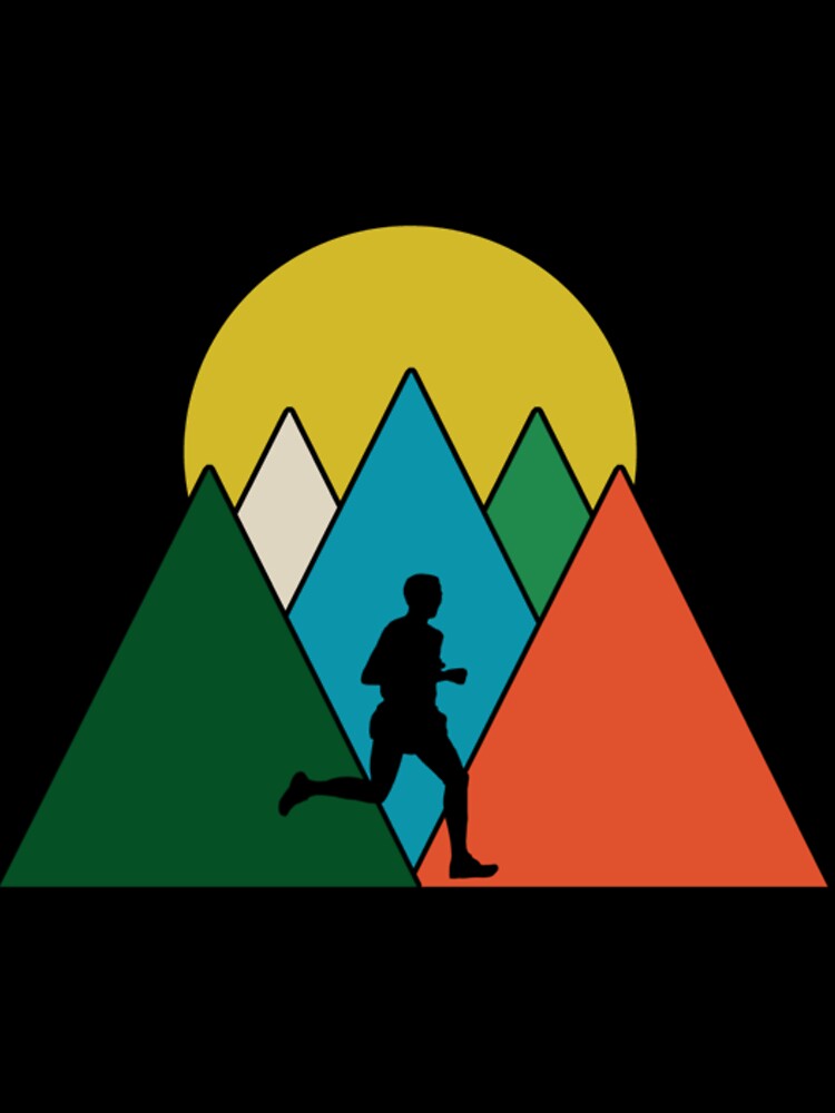Triangle Mountains - Trail Runner| Perfect Gift by sherricam