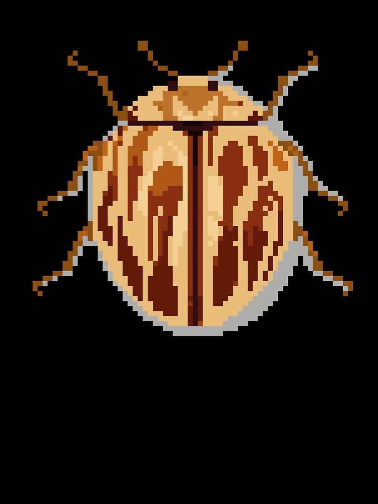Pixel art beetle nº 028 by Kanistamps