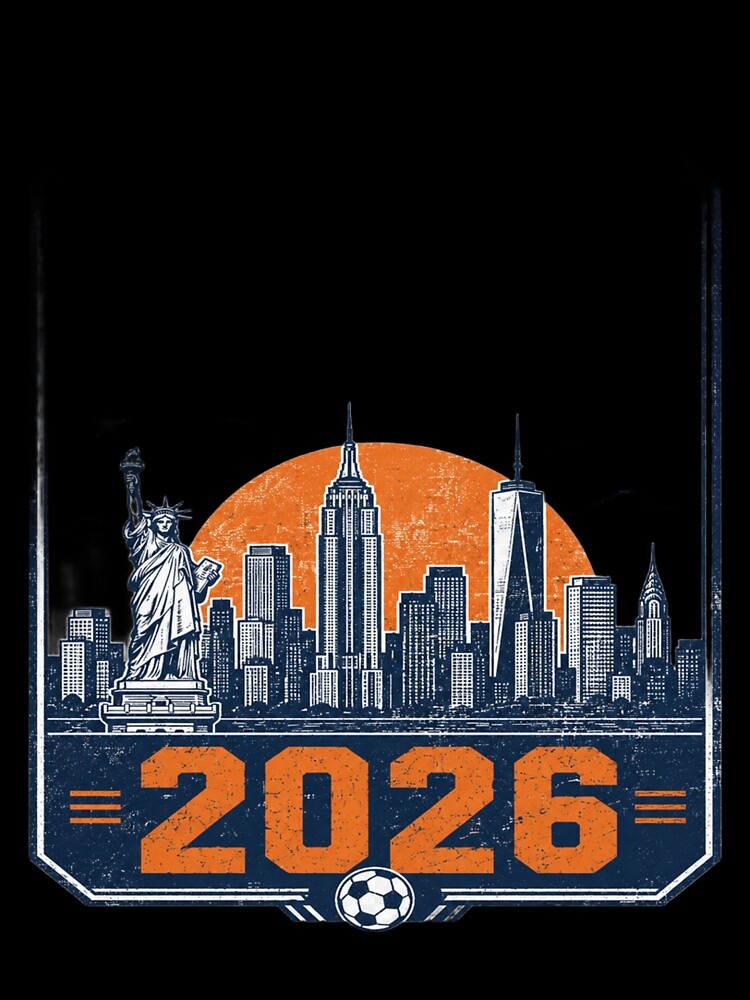 New York City 2026 | Vintage World Cup Skyline Graphic by ArthUpscale
