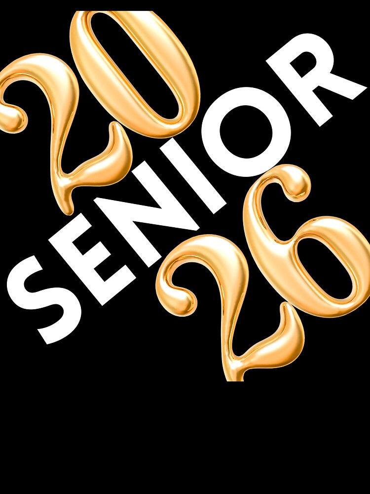 Senior 2026 Silver and Gold Angled by Seeshellspace Designs