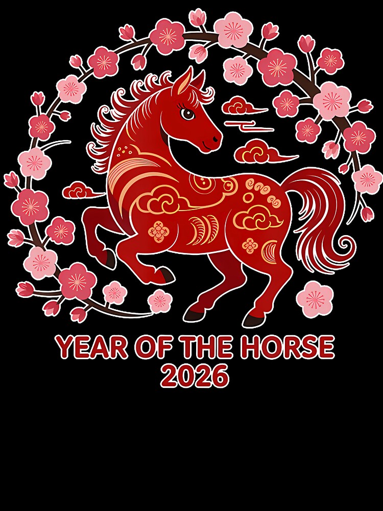 Chinese New Year Of The Horse 2026 Vietnamese Lunar by DanielleTonia