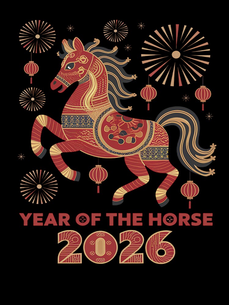 2026 Year of The Horse Chinese New Year - Lunar Zodiac Horse by VladoZork