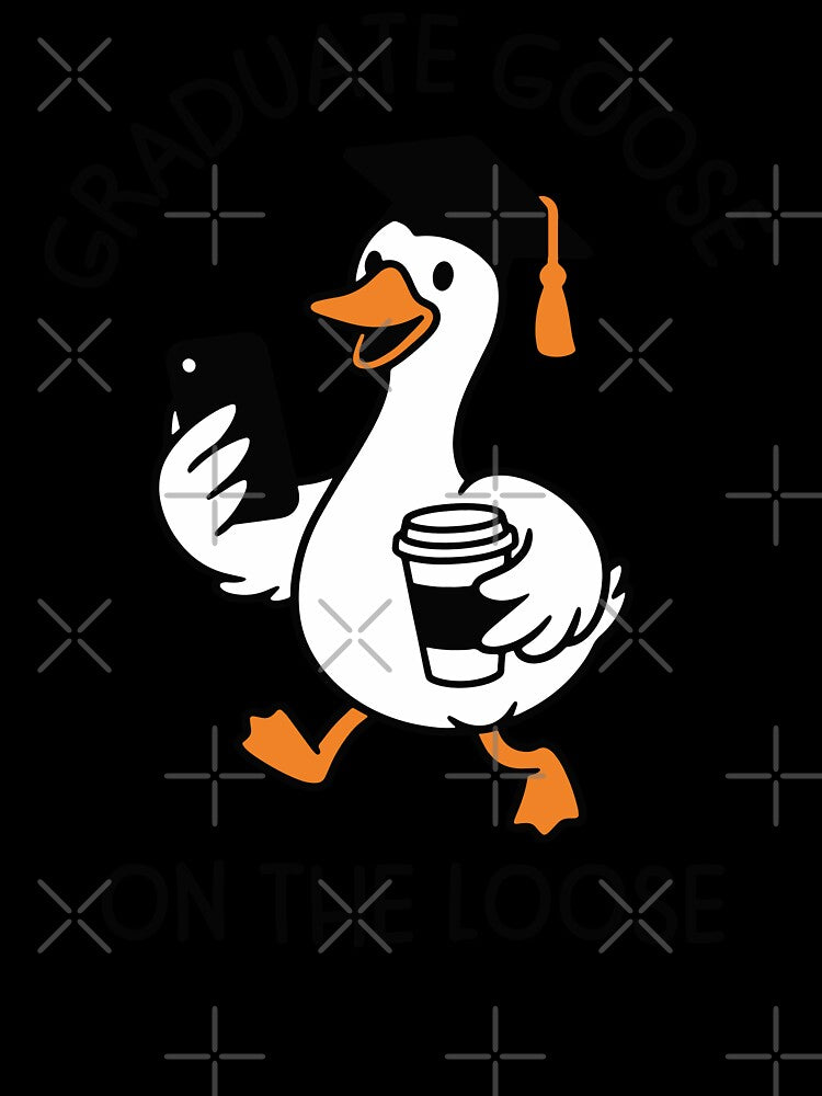 Graduate Goose On The Loose | Class of 2026 Graduation | Cute Animal Graduate Gift by gunaone-design