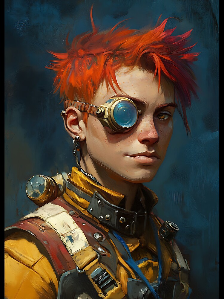 Solarpunk Portrait: Utopian Figure by bapupa