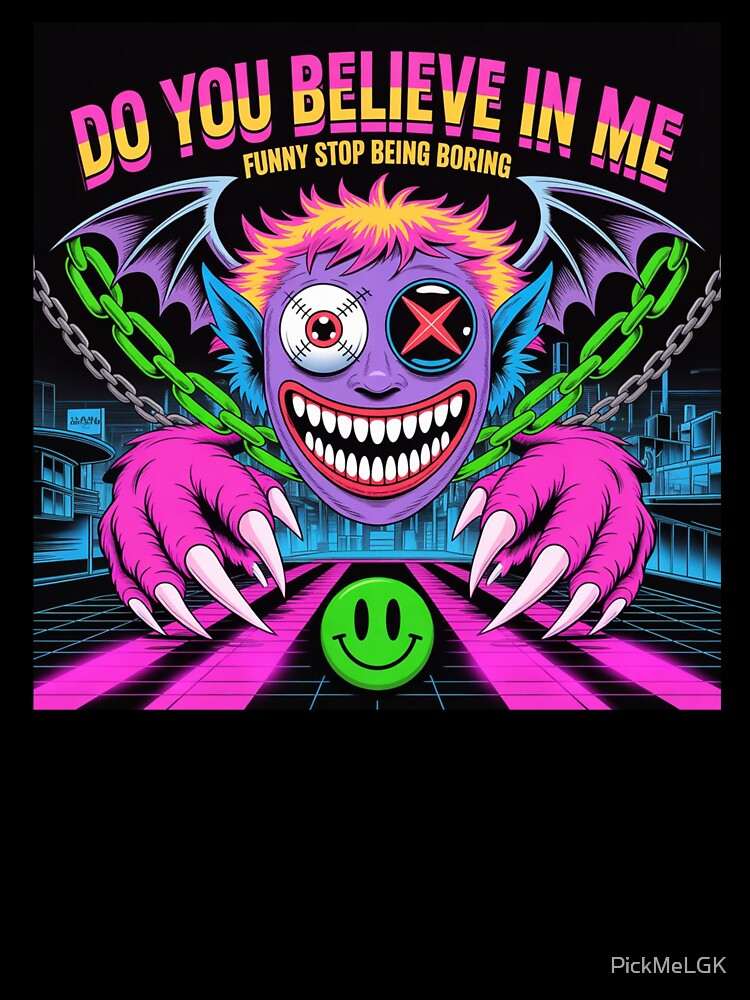 Do You Believe In Me – Glitchcore Psychedelic Creature Art by PickMeLGK