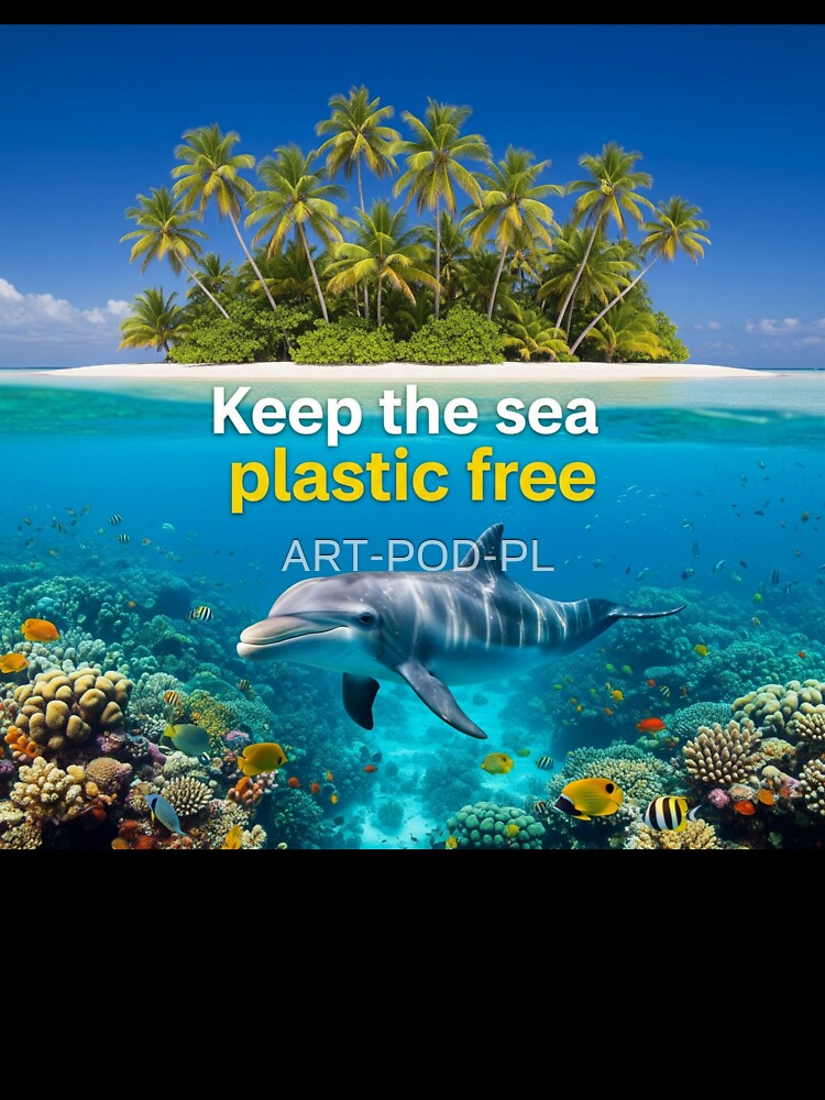 Clean Sea, Happy Dolphin – Keep The Sea Plastic Free by ART-POD-PL