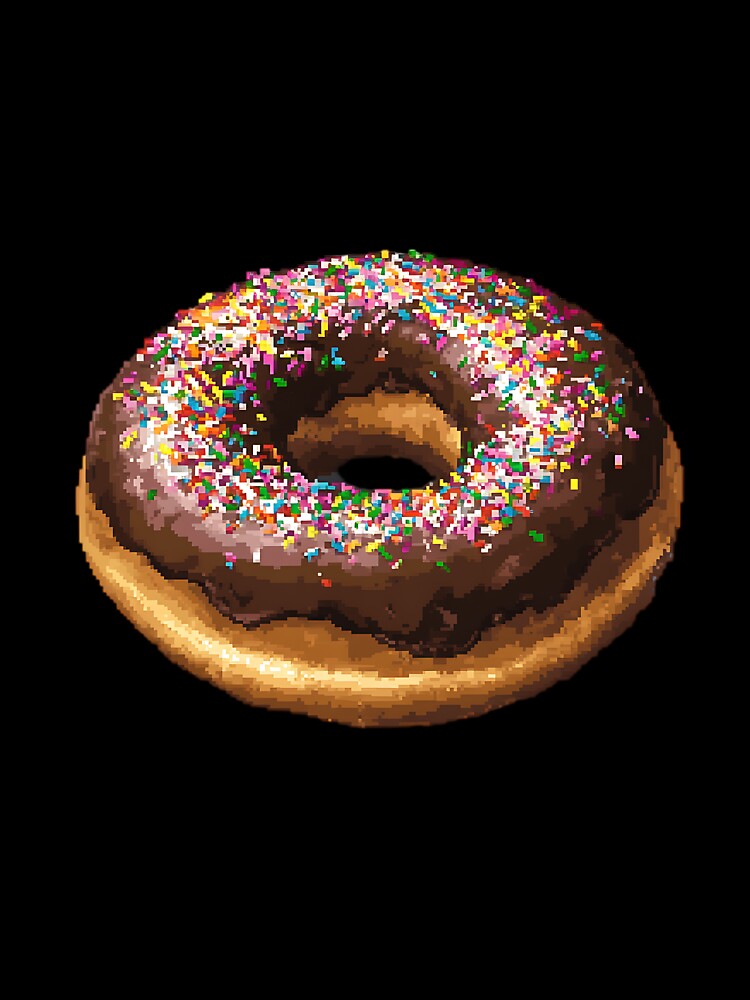 Pixel Art: Pixelated Donut by bapupa