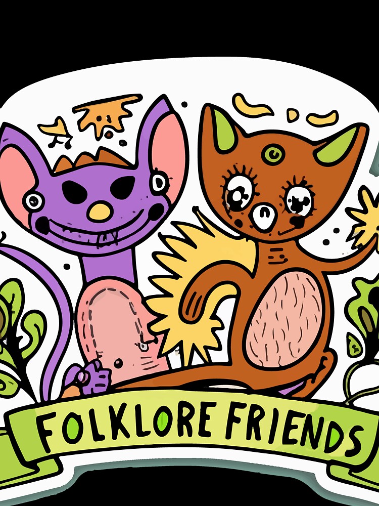 Folklore Friends - Whimsical Irish Creatures Doodle Art by NiftyWrx