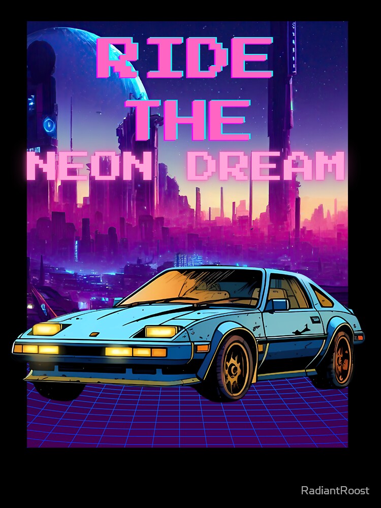 Neon Sunset Synthwave Retro by RadiantRoost