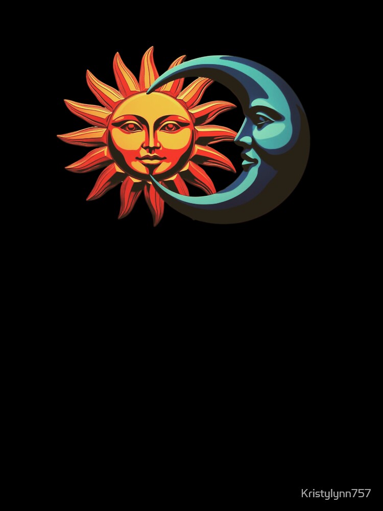 Sun and Moon Faces – Bold Celestial Art Symbolizing Cosmic Balance by Kristylynn757