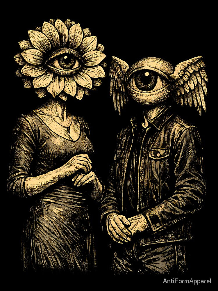 Romantic Weirdcore Couple Valentines Day by AntiFormApparel