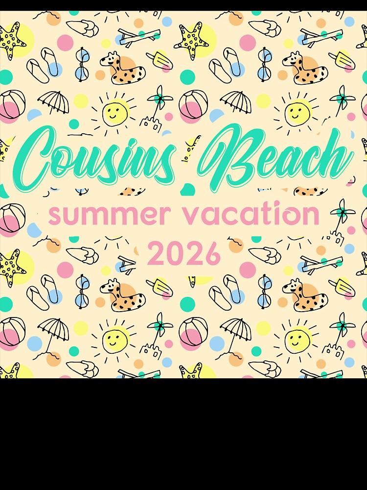 Cousins Beach Summer Vacation 2026 Matching Family Trip Art by PixelWaveBD