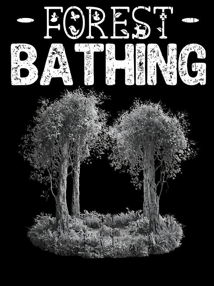 Forest Bathing wilderness hiking Nature Therapy Trees forest is my happy place by Jt41