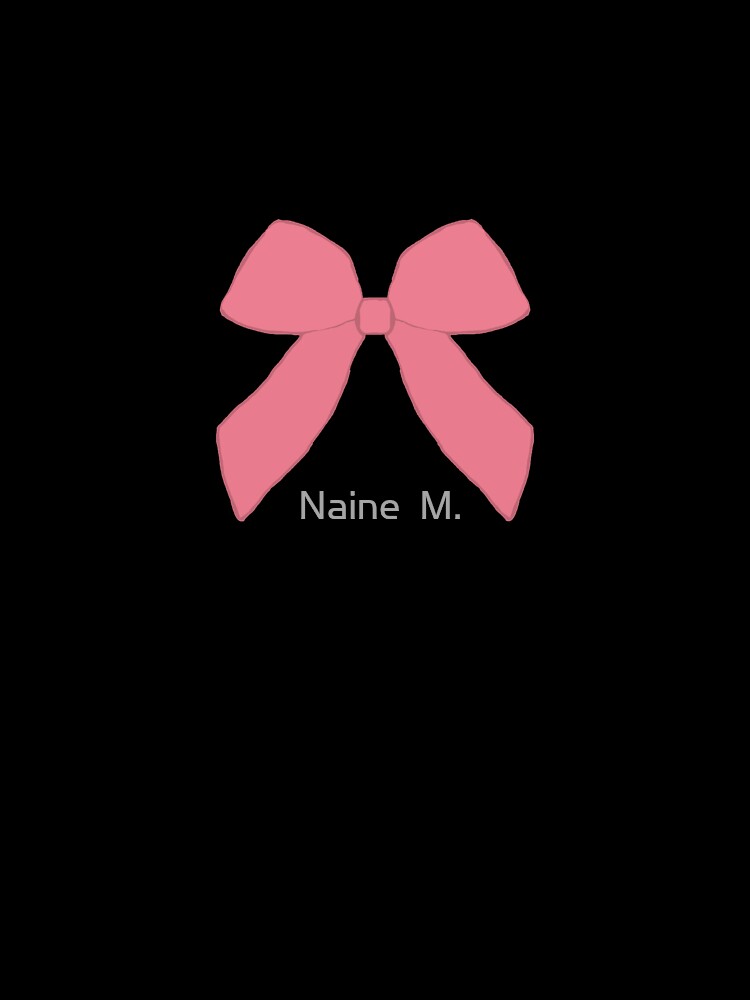 Coquette Pink Bow – Soft Girl Aesthetic Minimalist Ribbon Illustration” by Naine  M.
