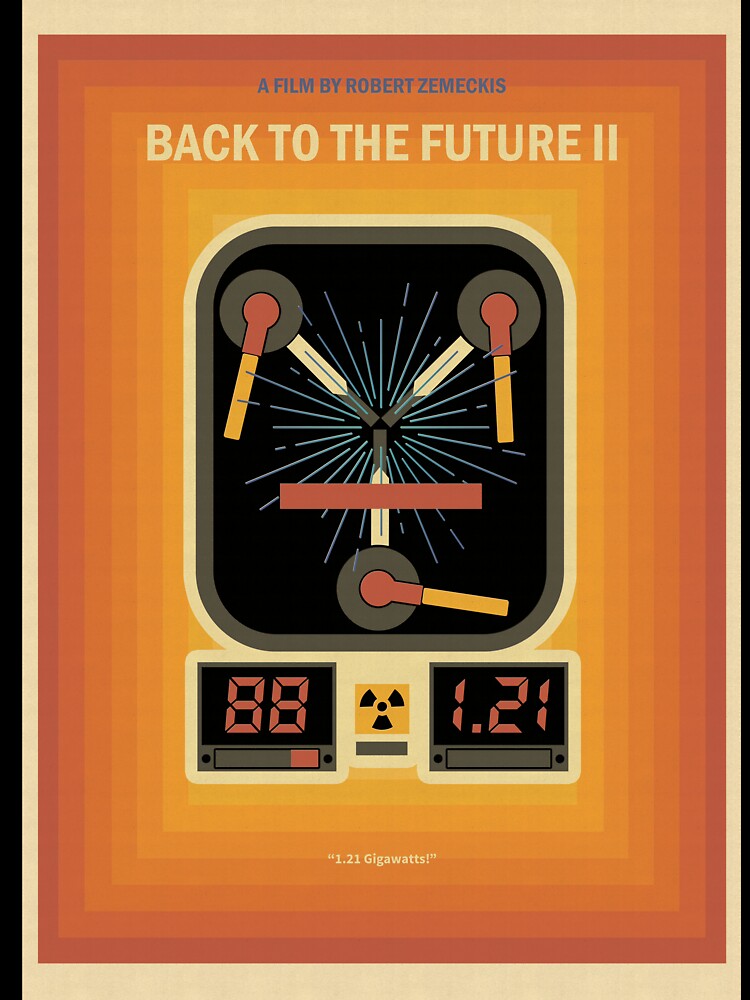 Back to the Future II - 1989 - Minimalist Movie Poster by kajiprints