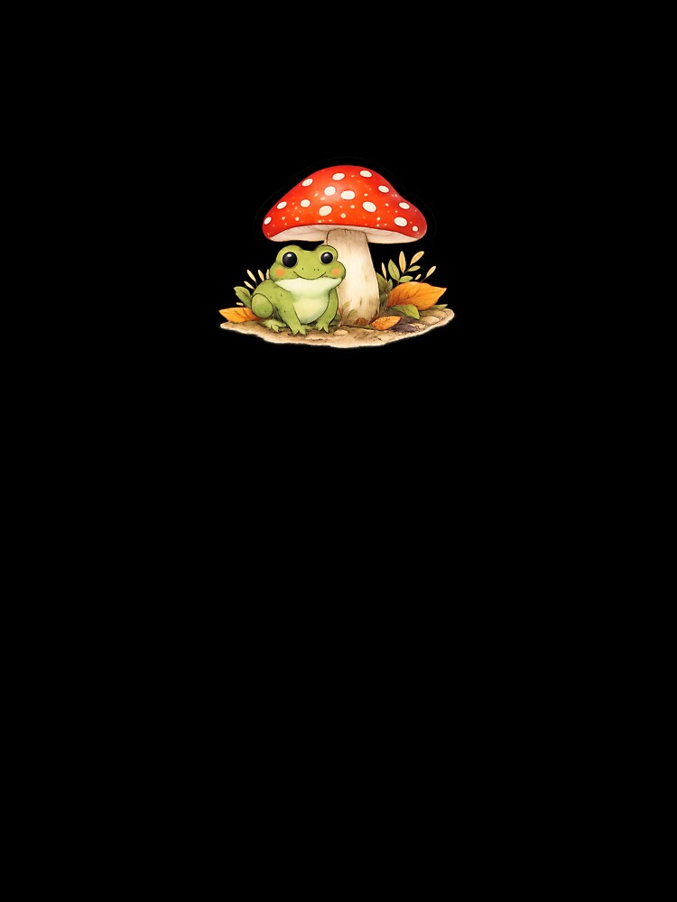 Cute Mushroom and Frog Cottagecore Sticker by Ipzard1