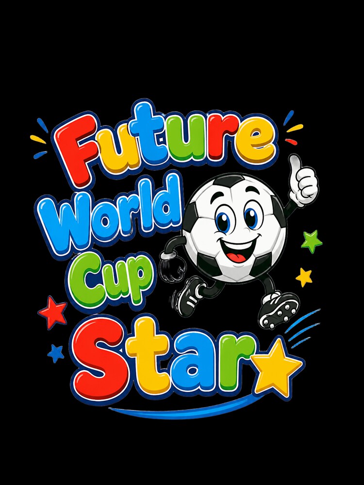 Future World Cup Star Cute Soccer Kids Design by ArthUpscale