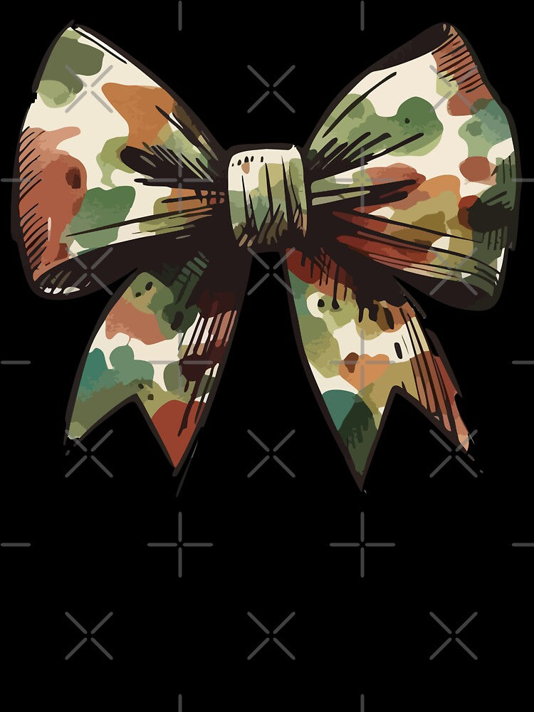 Coquette Camo Bow Hunting Women Sketchy by TomFrontierArt