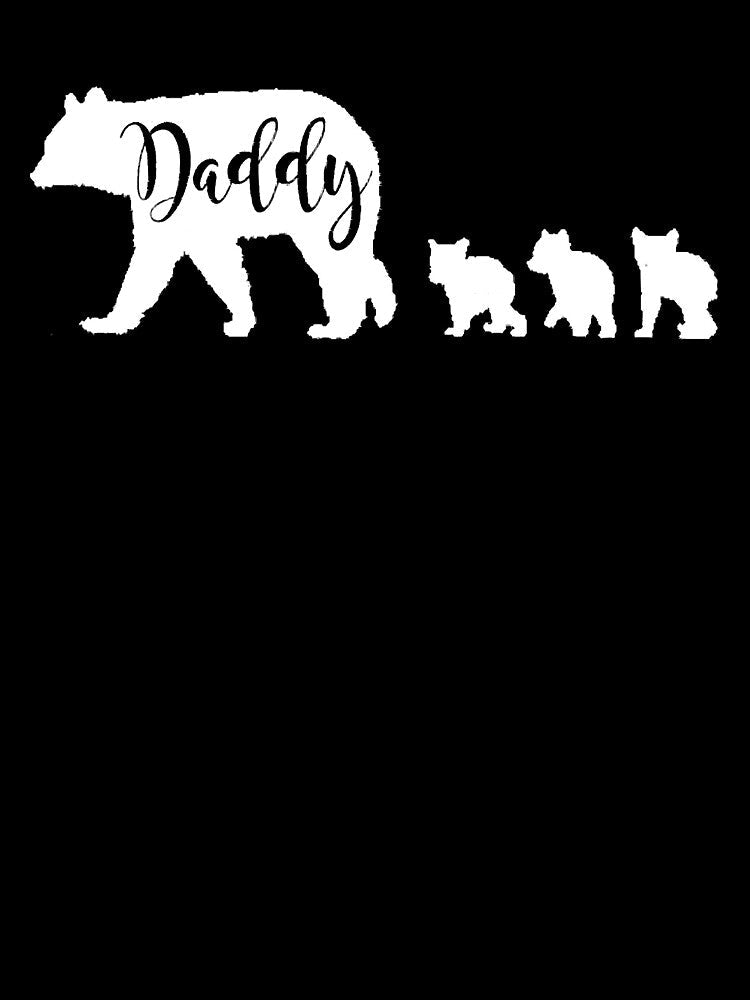 Daddy Bear with 3 Three Cubs Dad Father Papa Gift by IlyasMusliyevic