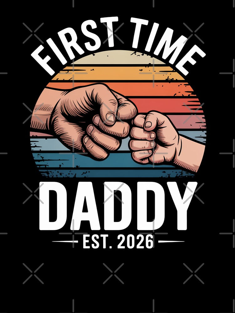 First Time Daddy Est 2026 Retro New Dad Pregnancy Announcement Reveal by Gogetgiggles