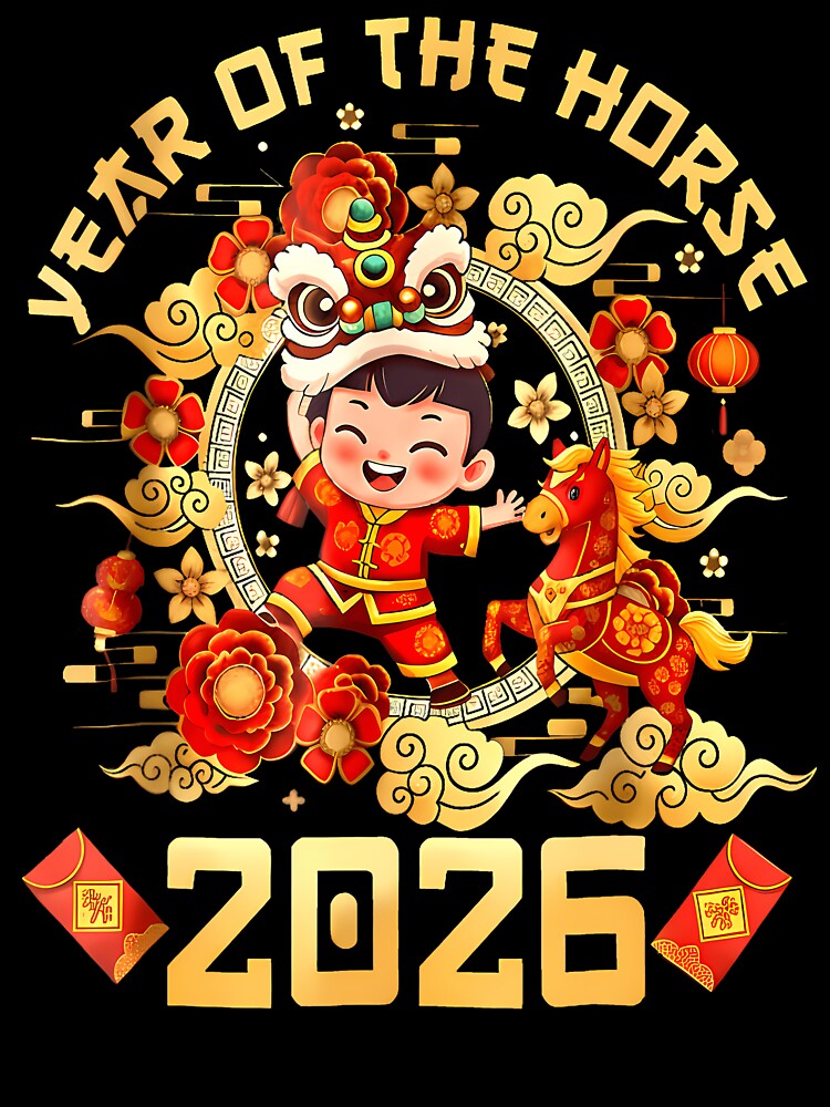 Chinese New Year 2026 Year Of The Horse Lunar New Year by KellyJudith