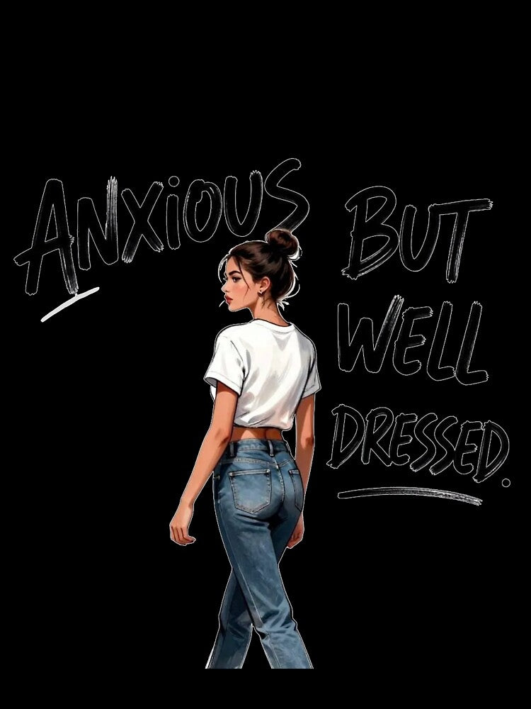 Anxious But Well Dressed Fashion Illustration by BrainStaticClub