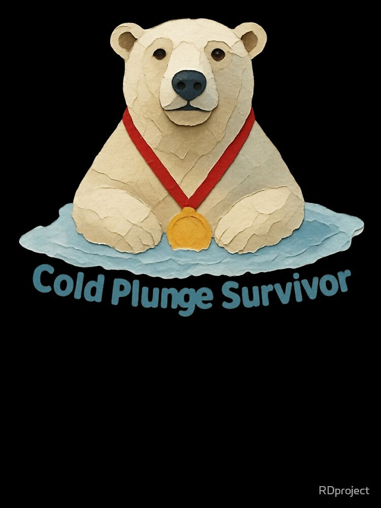 Cold Plunge Survivor – Polar Bear Gold Medalist Illustration by RDproject