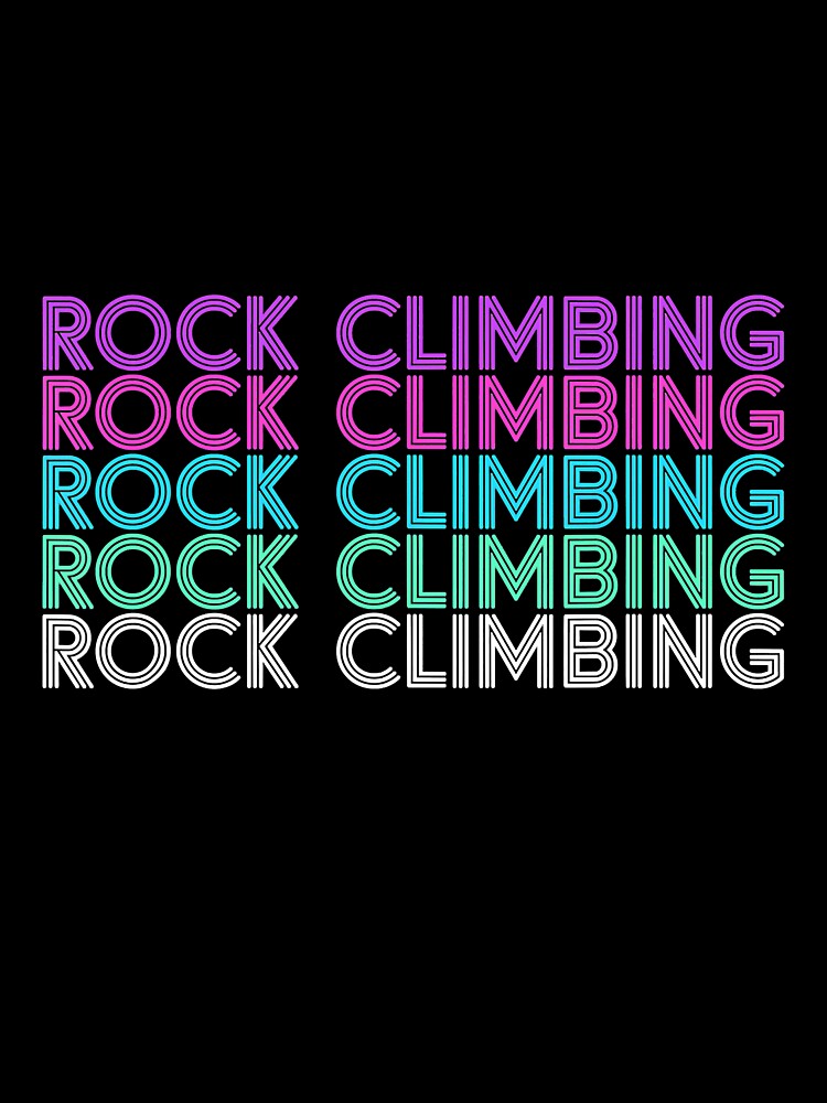 Retro Rock Climbing Her Or Girls Rock Climbing Climber Mountain Bouldering Funny by Jutisi