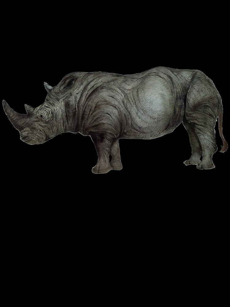 Graceful Guardians: Watercolor Elegance in the Rhino Collection by Hadamundo