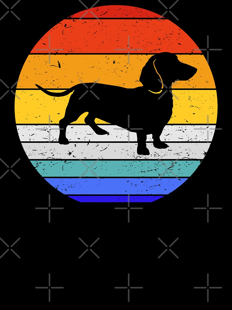 Doxie Dachshund Dog Vintage Retro Art I by Lemon Pepper