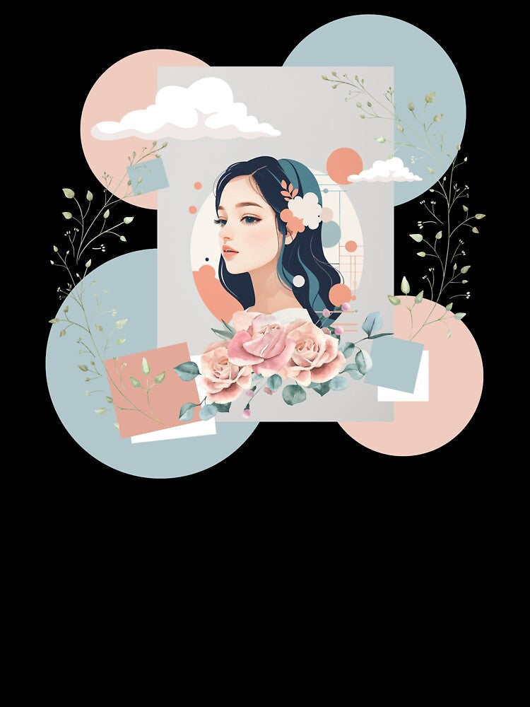Beautiful woman , pastel tones by Piano-pn