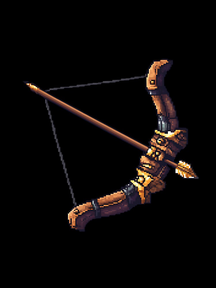 Retro Pixel Art: Pixelated Bow by bapupa