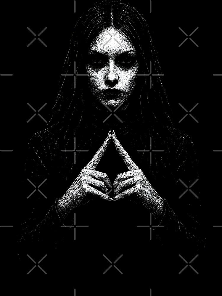 Goth Triangle Girl – Dark Feminine Energy by Mortisigil