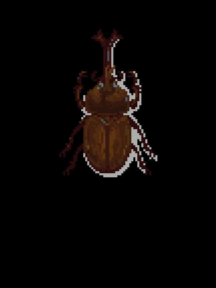 Pixel art beetle nº 03 by Kanistamps