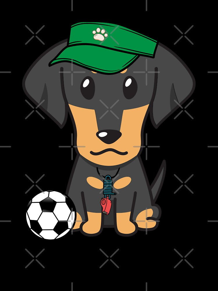 Soccer Player Dachshund by Pet Station