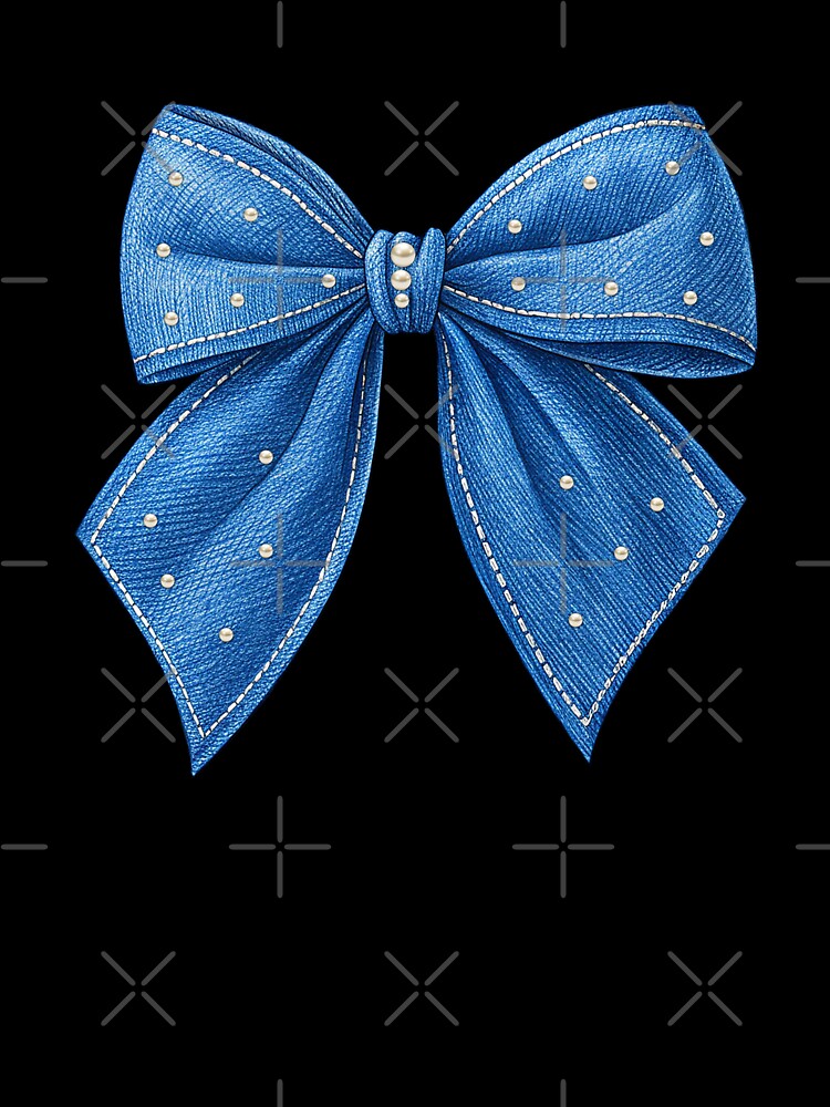 Cute Coquette Bow, blue bow by iclipart
