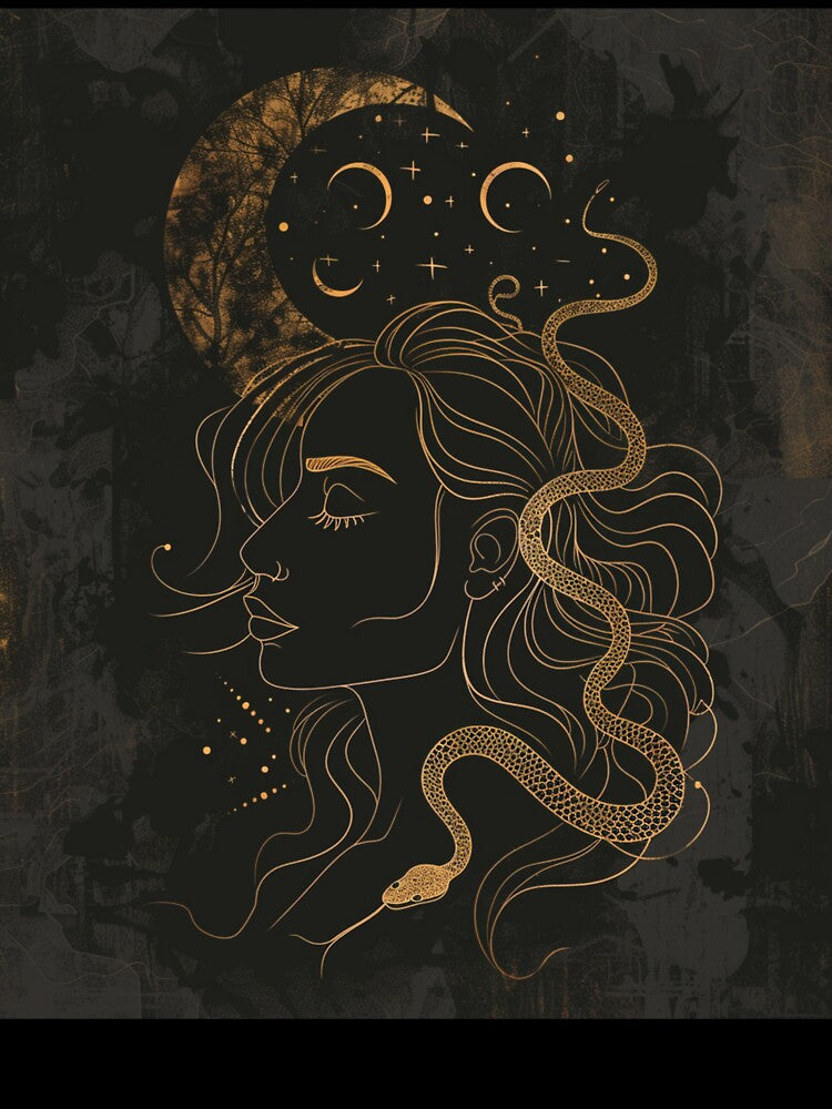 Dark Moon Goddess – Mystical Feminine Power by BloomingVibes