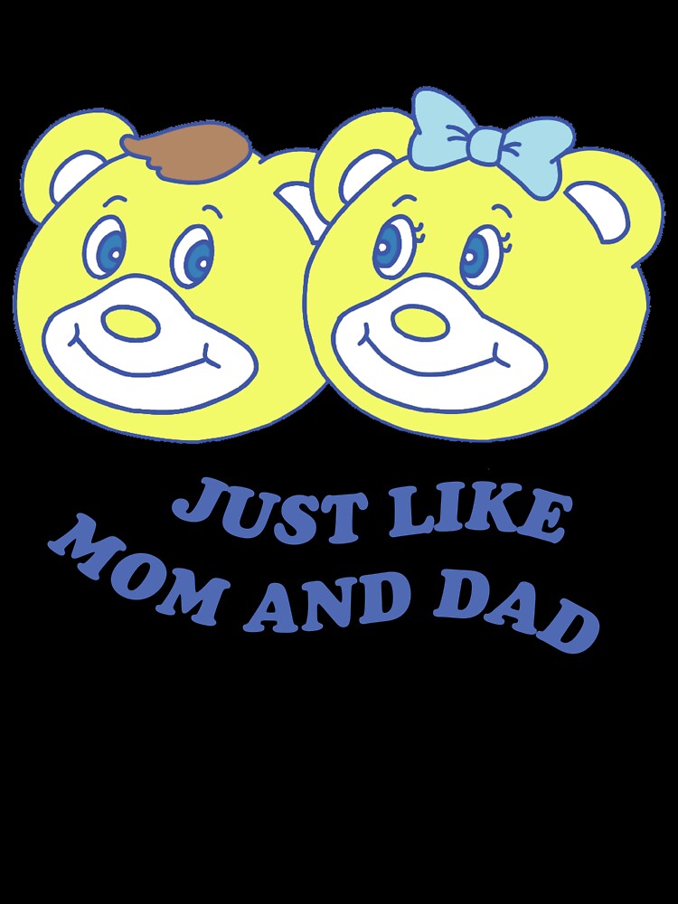Cute Bear Couple – Just Like Mom and Dad Kawaii Cartoon Parents by kpeco