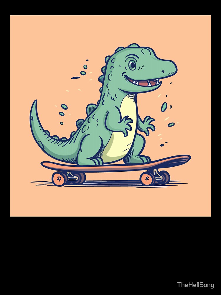 Skating Dinosaur by TheHellSong