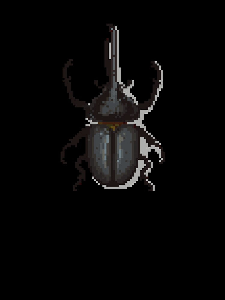Pixel art beetle nº 02 by Kanistamps