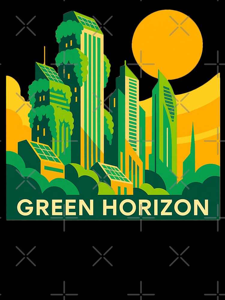 Solarpunk Skyline – Green Horizon Cityscape by FTS-Studio