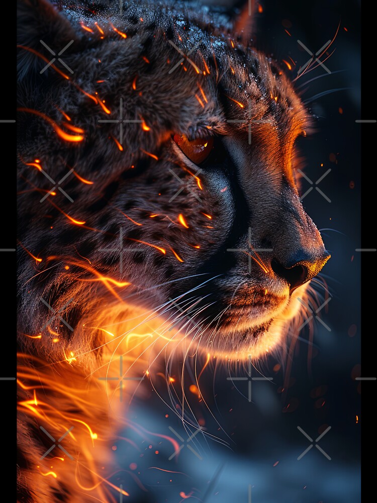 Magical Cheetah at Night by OccultDreams