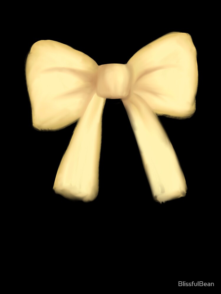 Butter Yellow Bow by BlissfulBean