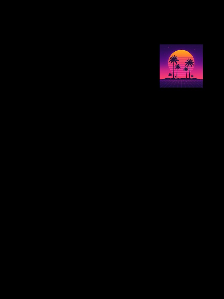 Retro Sunset – Synthwave Vaporwave Aesthetic by mirozeliea