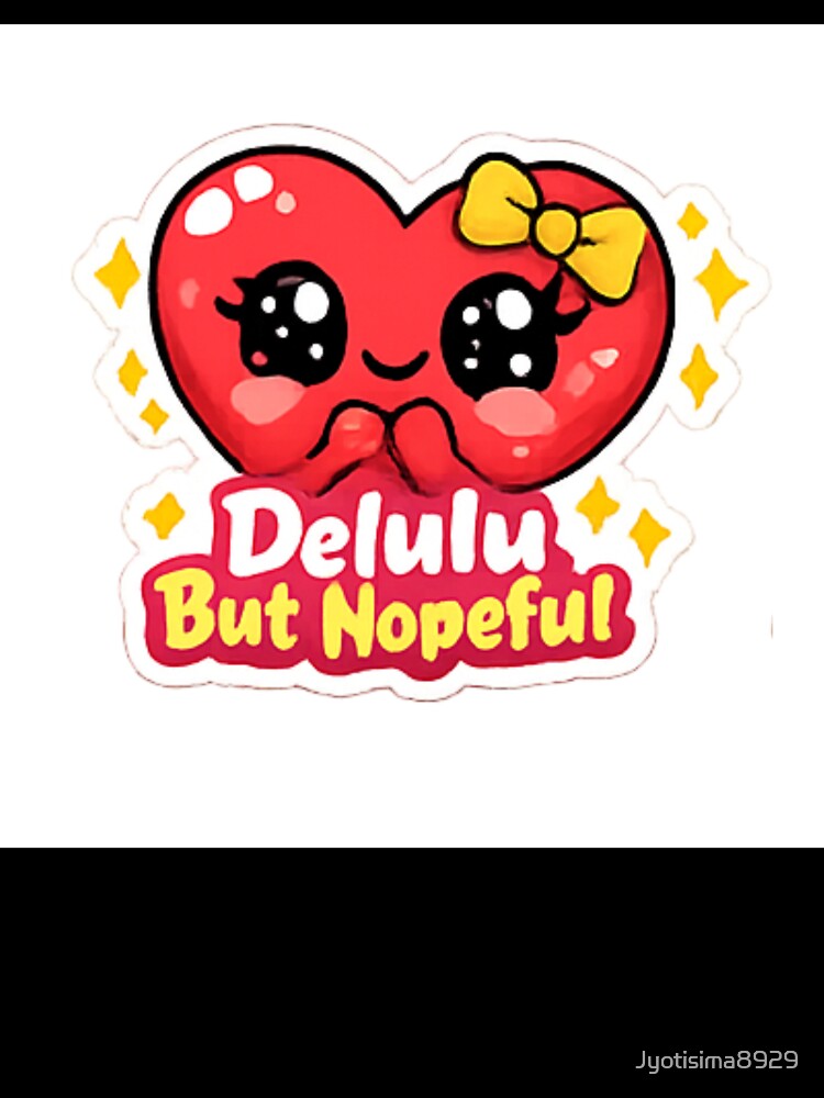 Delulu But Nope | Funny Gen Z Meme Sticker by Jyotisima8929