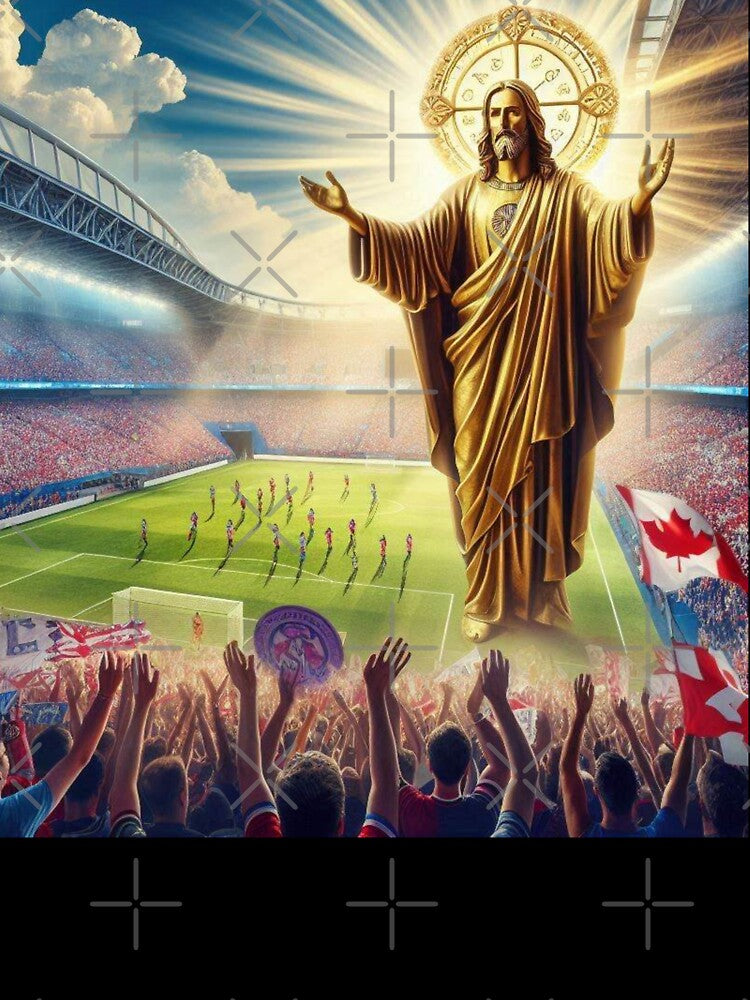 Jesus Blessing Toronto Soccer Stadium Victorious by PaintMeWorld