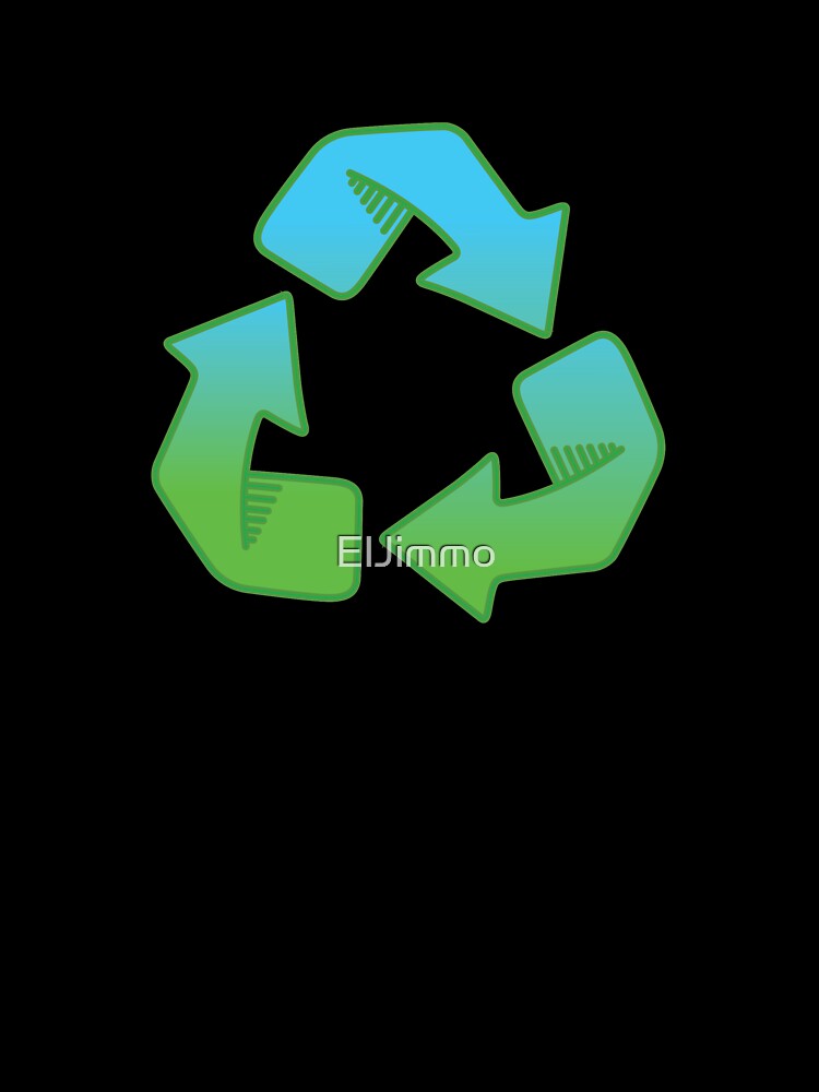 Green Living Recycling Symbol Climate Change Awareness by ElJimmo