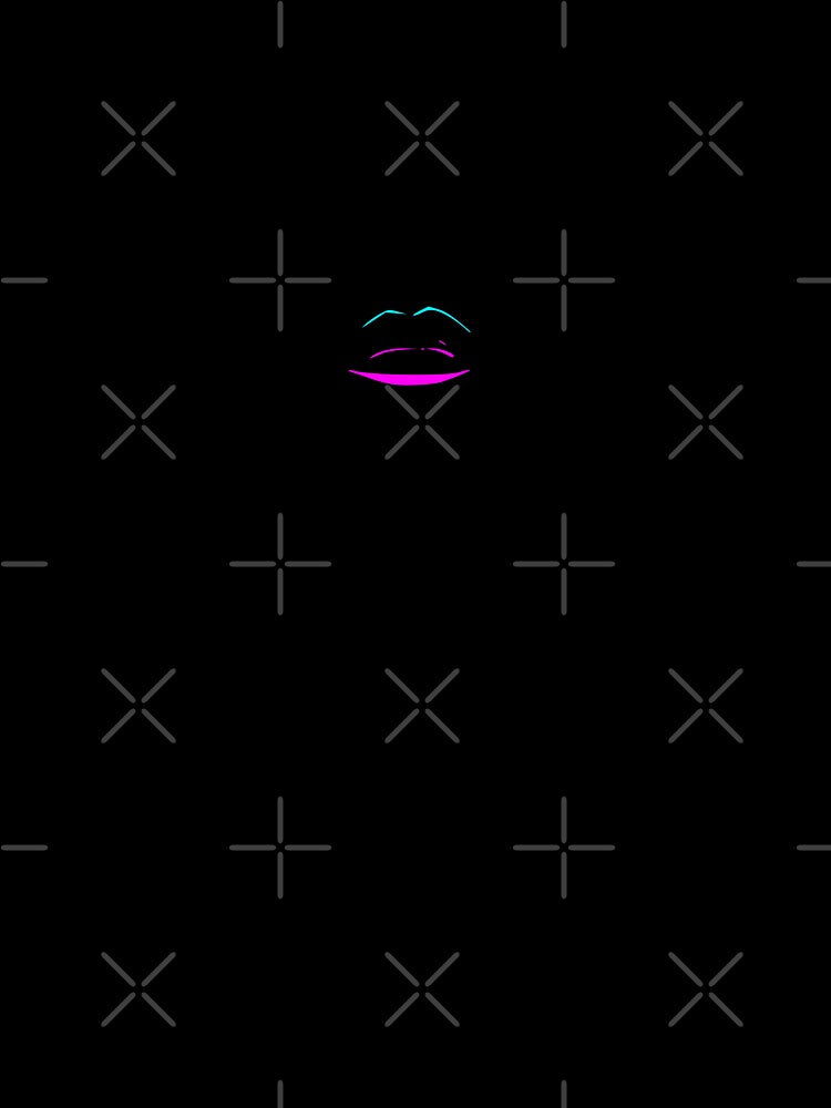 Tech Lips - Noir woman - Futuristic - minimalist by EldritchMagpie