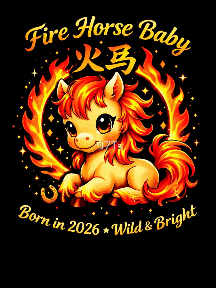 2026 Fire Horse Baby Cute Zodiac by 97Ts