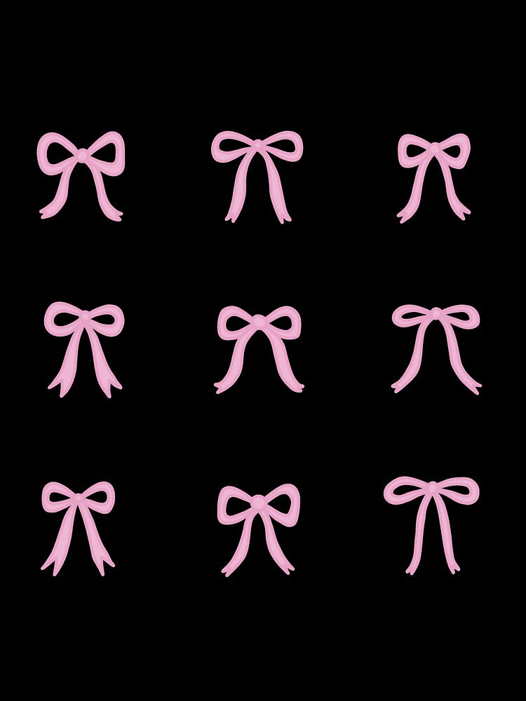 pink bows drawing by stylinson road